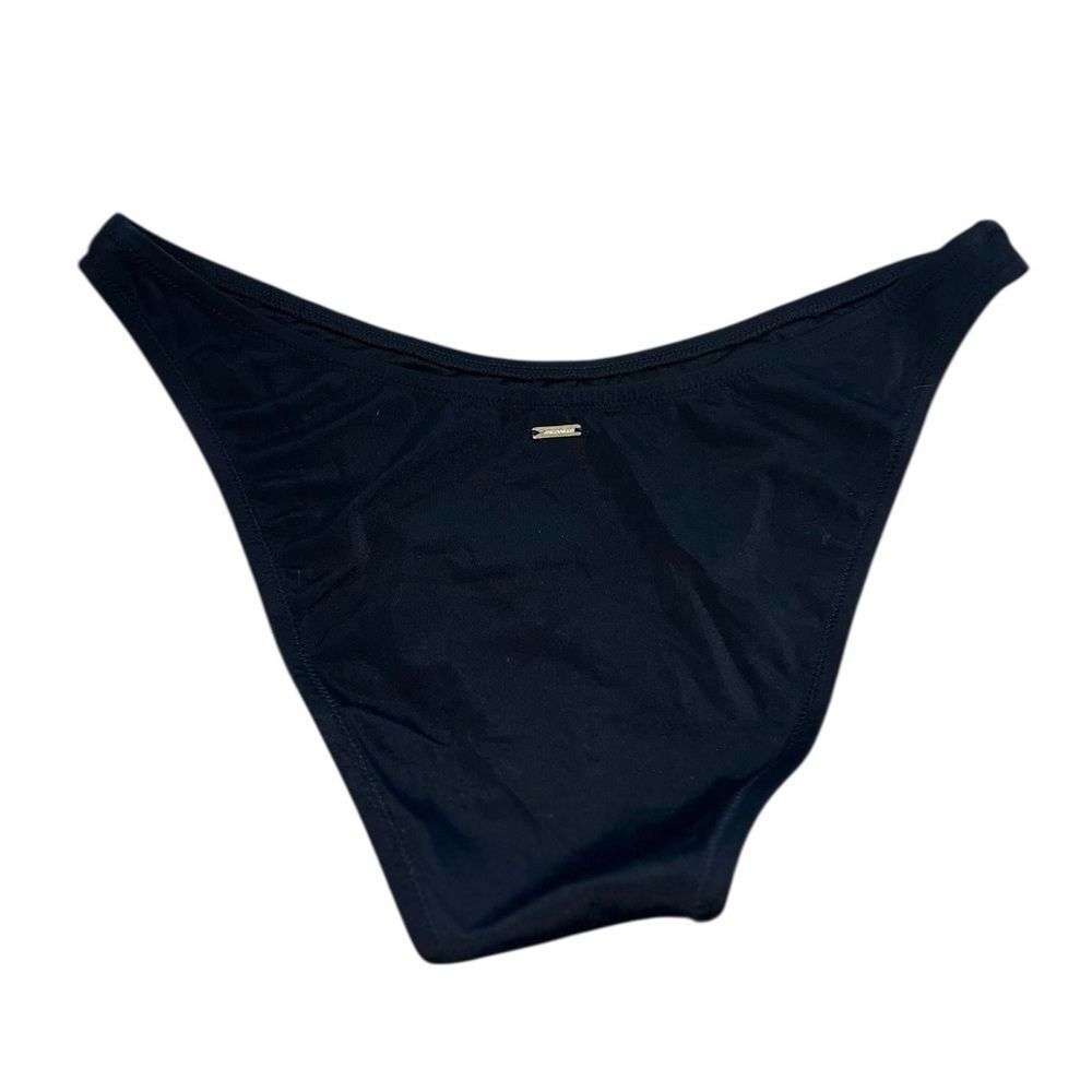 Victoria’s Secret Black Cheeky Bikini Bottom Size XL Minimal High Cut